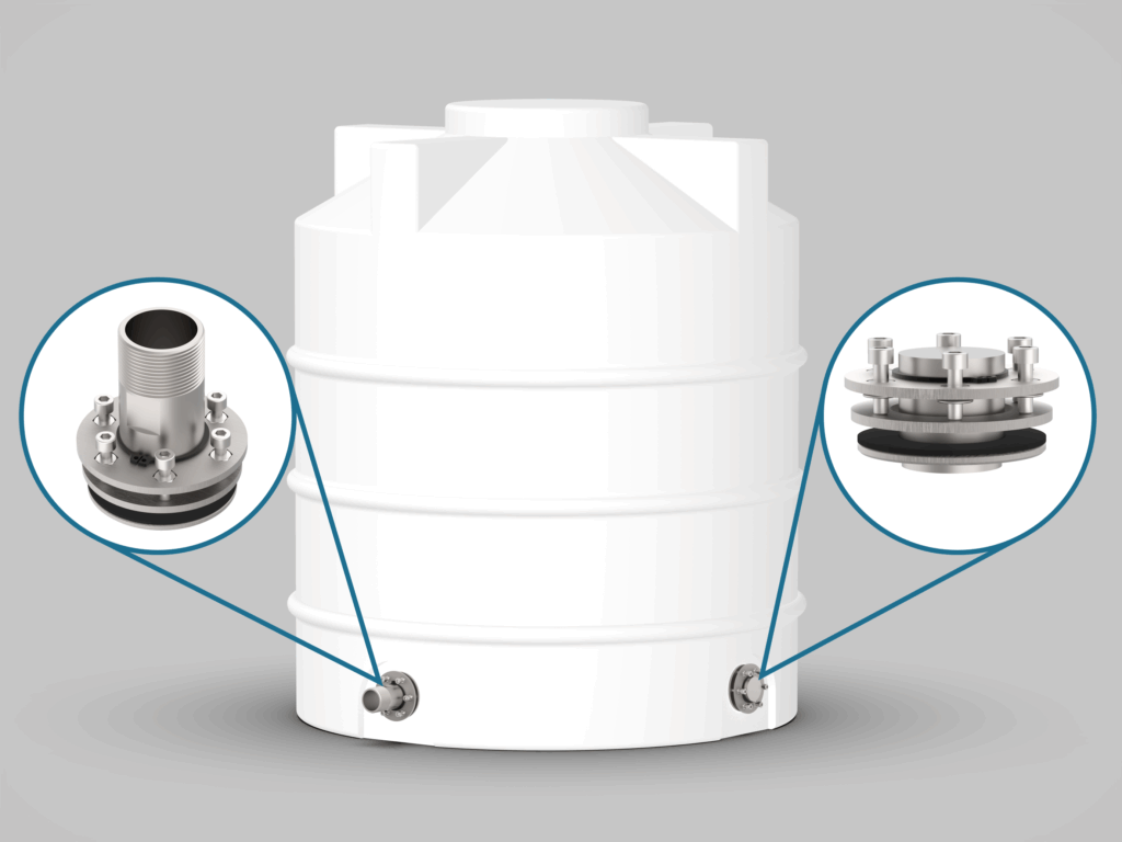 فیتینگ مخزن پلی اتیلن